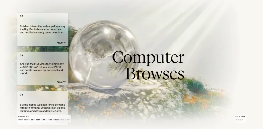 צילום מסך perplexity computer