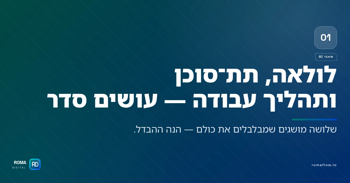 לולאה, תת-סוכן או תהליך עבודה