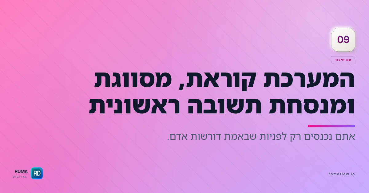עיבוד פניות עם MCP