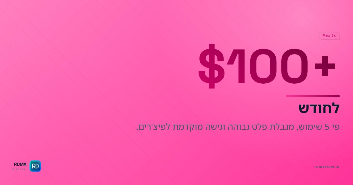Claude Max 5x — החל מ-100 דולר