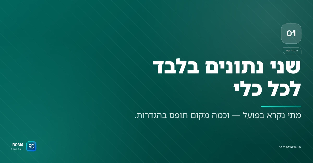 איך בודקים איזה כלי חי