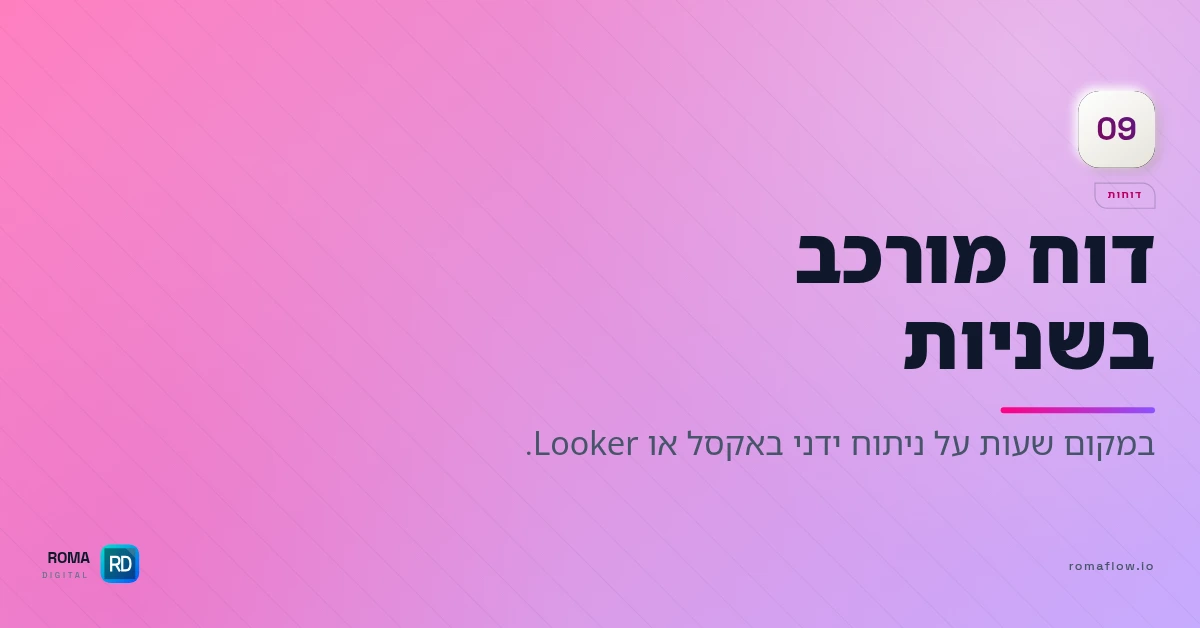 בניית דוחות בשניות