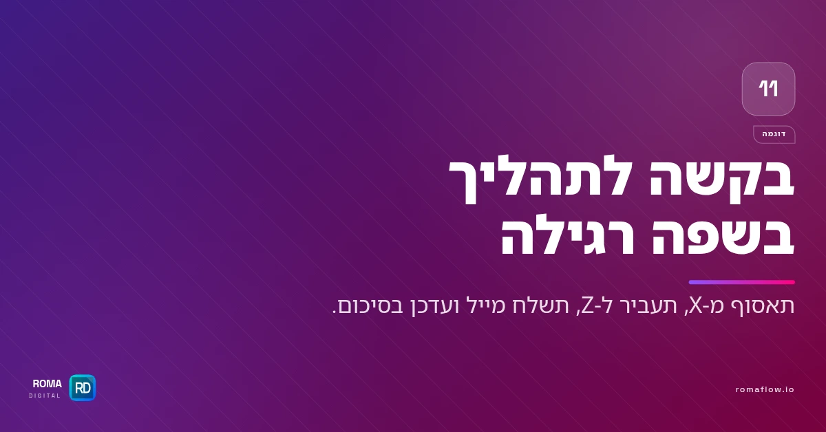 בקשה ליצירת Workflow