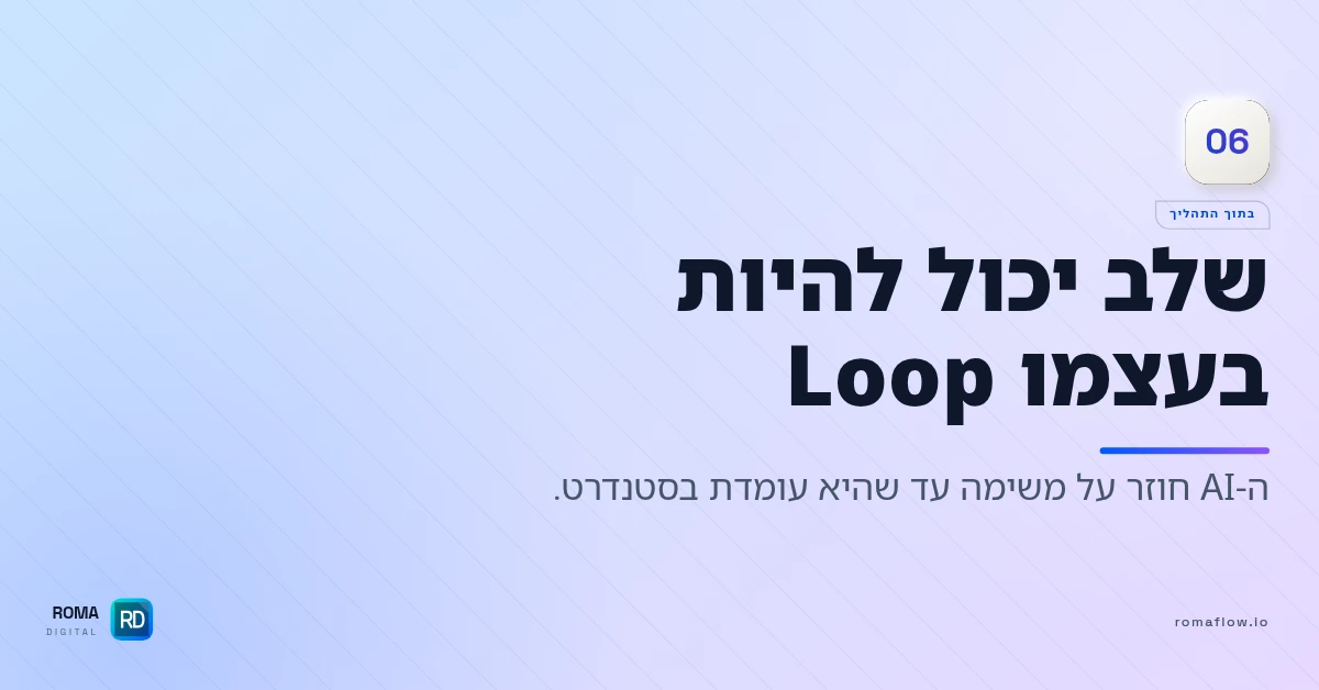 Loop בתוך Workflow