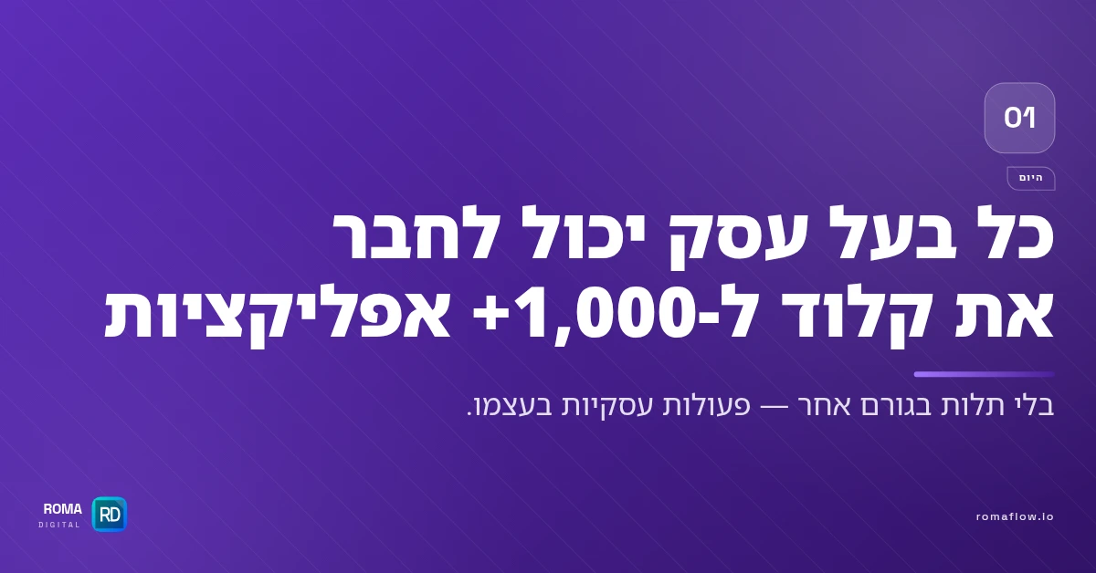 Zapier MCP לבעל עסק