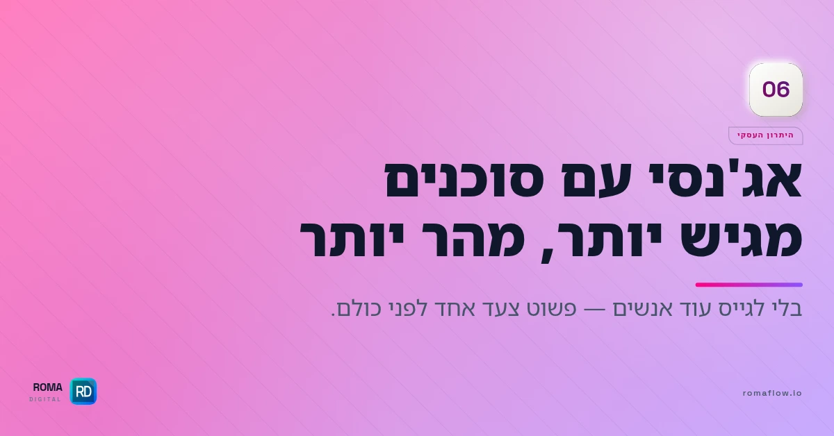 יתרון עסקי של אג'נסי עם סוכני AI